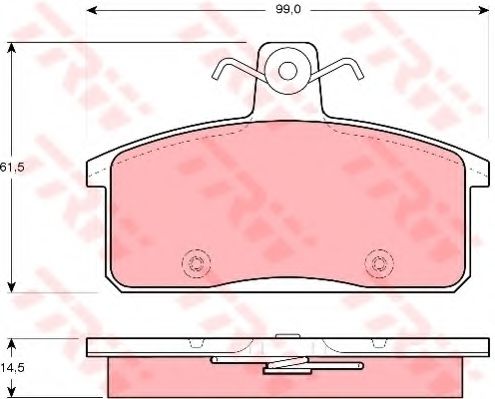 Тормозные колодки TRW GDB3202