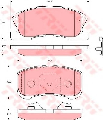 Тормозные колодки TRW GDB3220