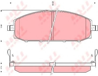 Тормозные колодки TRW GDB3222