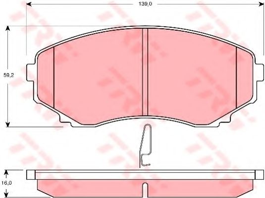 Тормозные колодки TRW GDB3255
