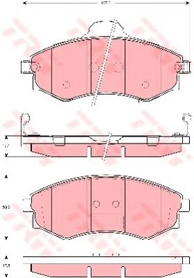 Тормозные колодки TRW GDB3256