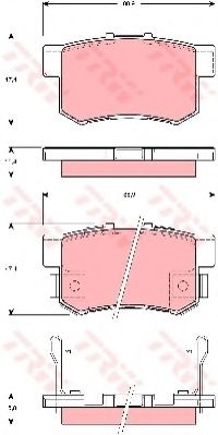 Тормозные колодки TRW GDB3269