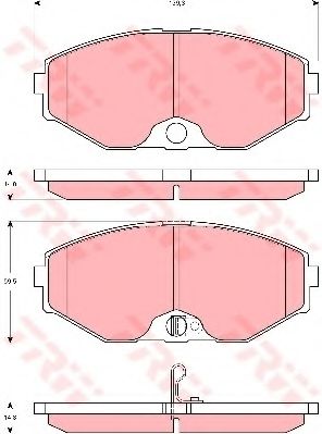 Тормозные колодки TRW GDB3273