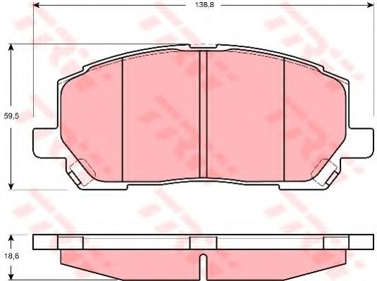 Тормозные колодки TRW GDB3286