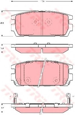 Тормозные колодки TRW GDB3296
