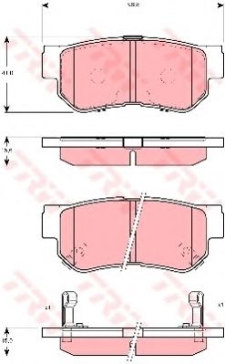 Тормозные колодки TRW GDB3298