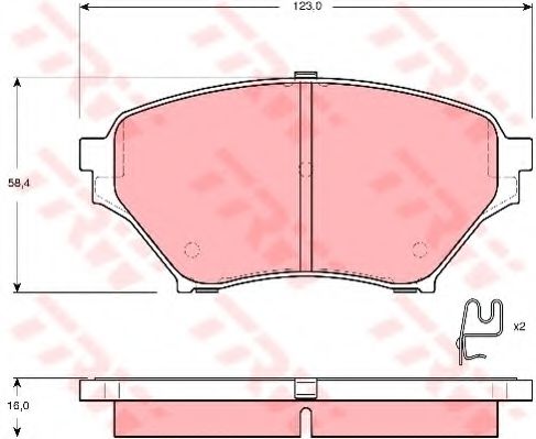 Тормозные колодки TRW GDB3302
