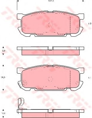 Тормозные колодки TRW GDB3303