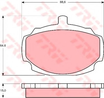 Тормозные колодки TRW GDB331