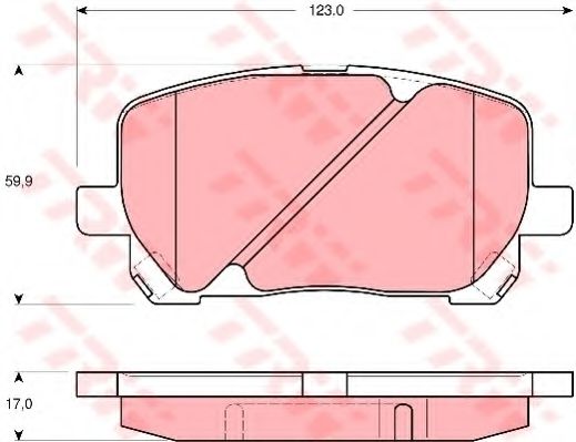 Тормозные колодки TRW GDB3315