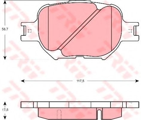 Тормозные колодки TRW GDB3316