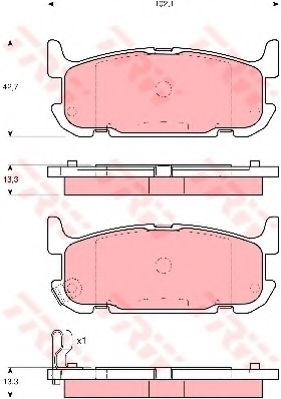 Тормозные колодки TRW GDB3318