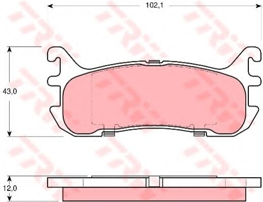 Тормозные колодки TRW GDB3319