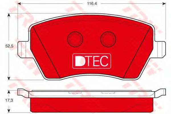Тормозные колодки TRW GDB3332DTE