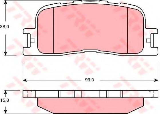 Тормозные колодки TRW GDB3374