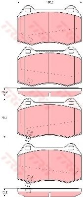 Тормозные колодки TRW GDB3381