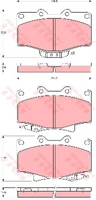 Тормозные колодки TRW GDB3383