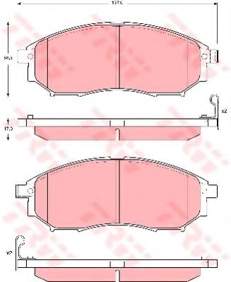 Тормозные колодки TRW GDB3392