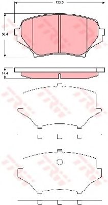 Тормозные колодки TRW GDB3401