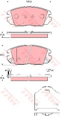 Тормозные колодки TRW GDB3409