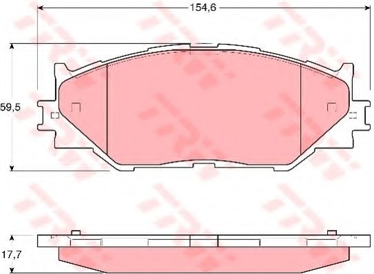 Тормозные колодки TRW GDB3410