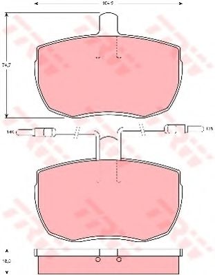 Тормозные колодки TRW GDB342