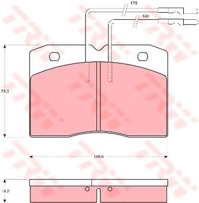 Тормозные колодки TRW GDB343