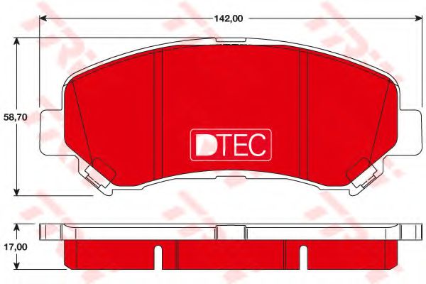 Тормозные колодки TRW GDB3467DTE