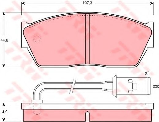 Тормозные колодки TRW GDB350