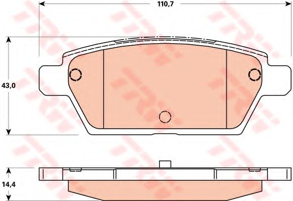 Тормозные колодки TRW GDB3517