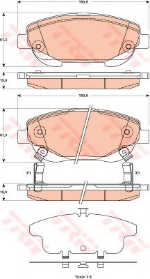Тормозные колодки TRW GDB3518