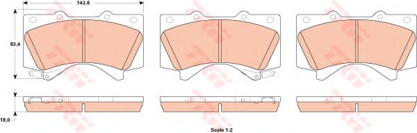 Тормозные колодки TRW GDB3524