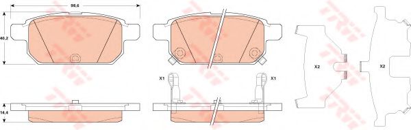 Тормозные колодки TRW GDB3529
