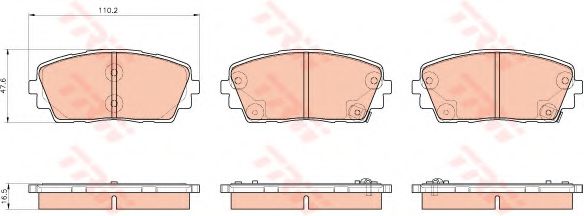 Тормозные колодки TRW GDB3535