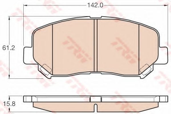Тормозные колодки TRW GDB3562