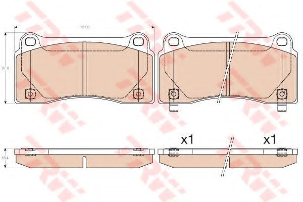 Тормозные колодки TRW GDB3573