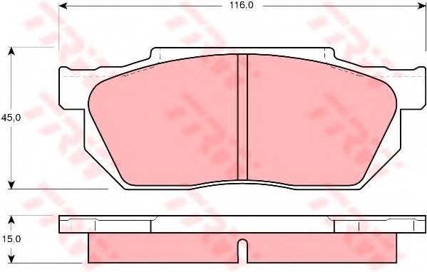 Тормозные колодки TRW GDB358