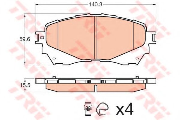 Тормозные колодки TRW GDB3580