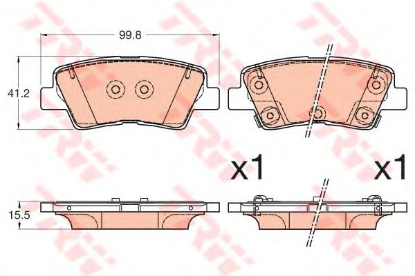 Тормозные колодки TRW GDB3594