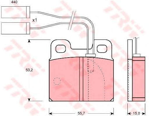Тормозные колодки TRW GDB363