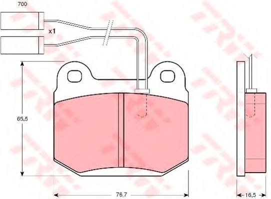 Тормозные колодки TRW GDB364
