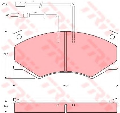 Тормозные колодки TRW GDB389