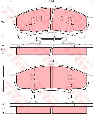 Тормозные колодки TRW GDB4014