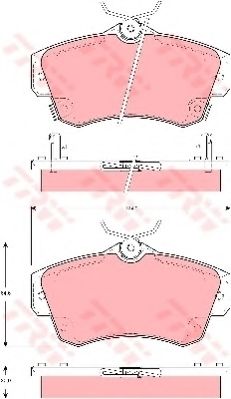 Тормозные колодки TRW GDB4118