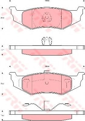Тормозные колодки TRW GDB4119