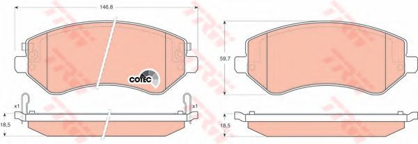 Тормозные колодки TRW GDB4126