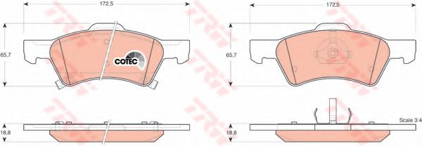 Тормозные колодки TRW GDB4129