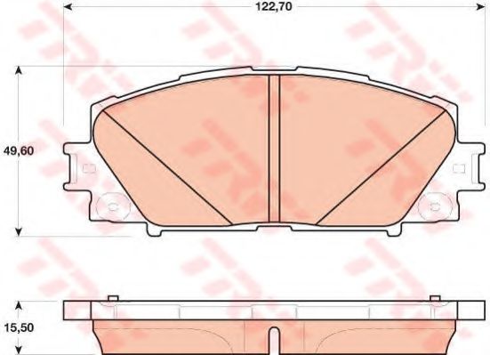 Тормозные колодки TRW GDB4173