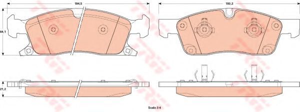 Тормозные колодки TRW GDB4604