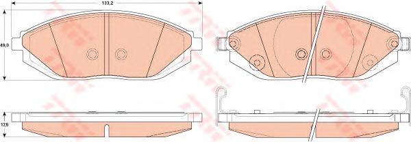 Тормозные колодки TRW GDB4606